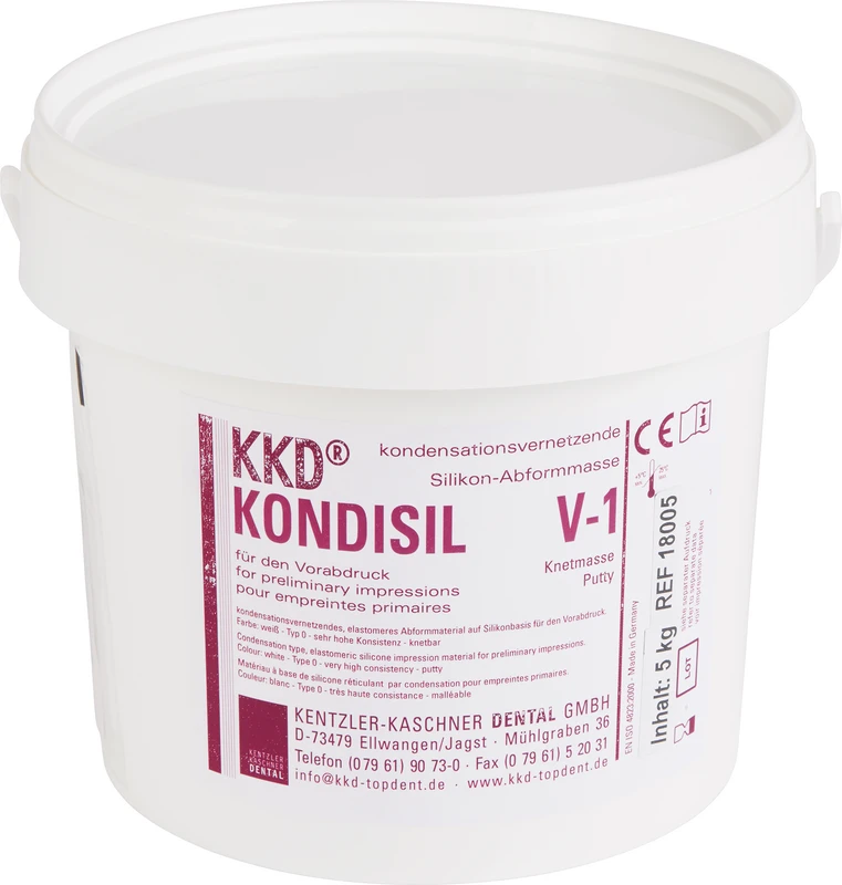 KKD® KONDISIL V-1  Eimer  5 kg Putty ohne Härter