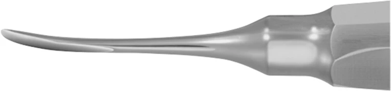 Wurzelheber  Stück  DL375R, 150 mm, 4,5 mm, gebogen