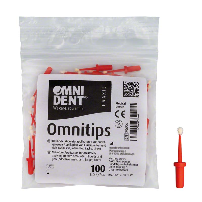 Omnitips  Packung  100 Stück rot
