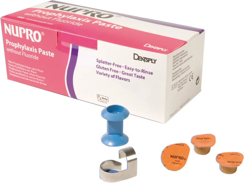 NUPRO® ohne Fluoride   Packung  200 x 2 g Single Dose fein, Orange