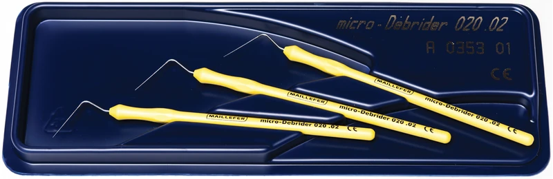 Micro-Instrumente  Packung  3 Micro-Debrider Taper.02 ISO 020
