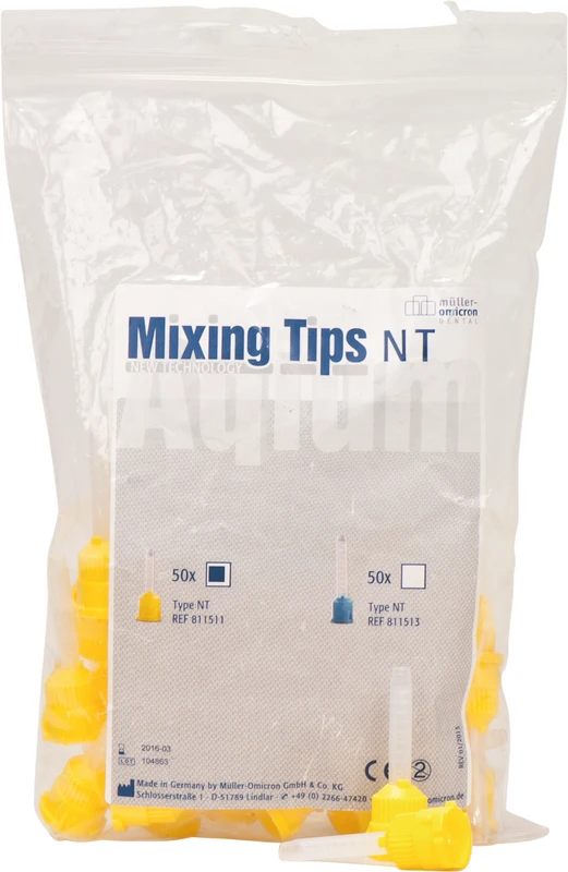 Müller-Omicron Mischkanülen NT gelb  Packung  50 Stück NT, gelb