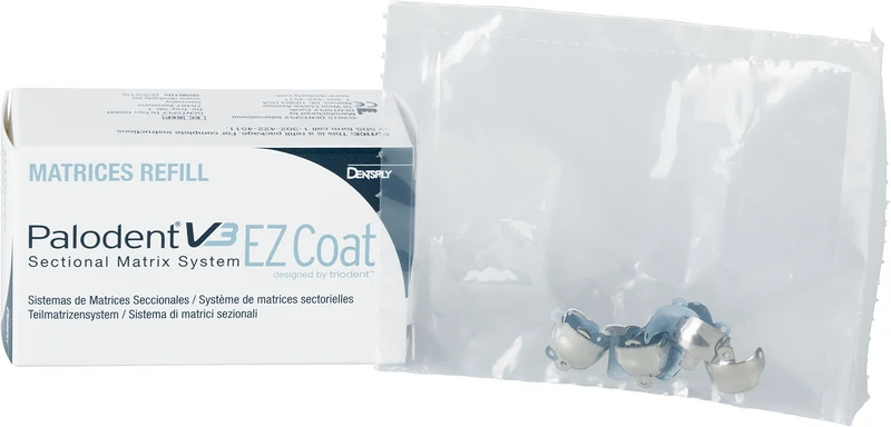 Palodent® V3 Teilmatrizensystem  Packung  50 V3 EZ Coat Matrizen 6,5 mm