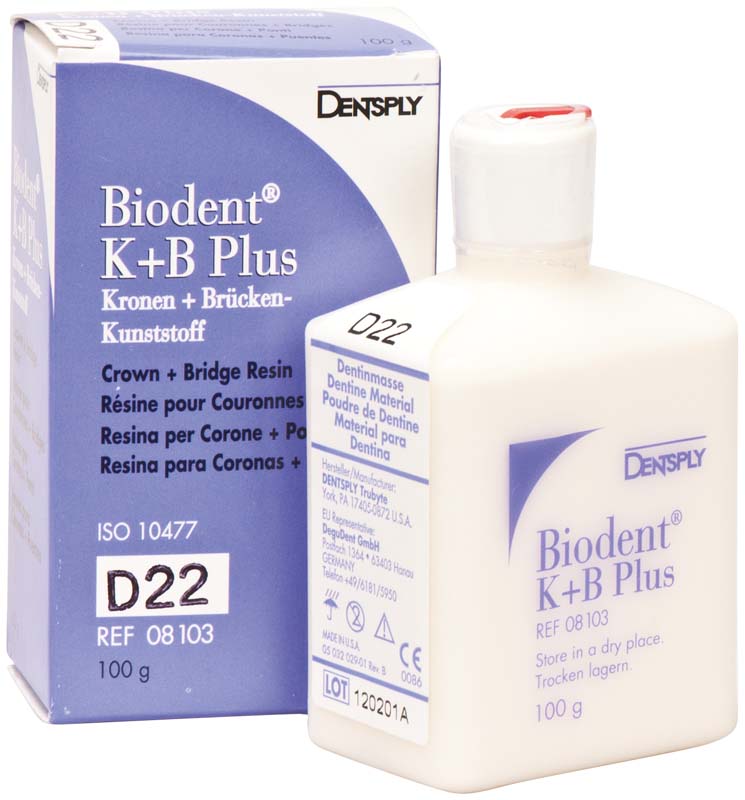 Biodent® K+B Plus Massen  Flasche  100 g Pulver dentin 22