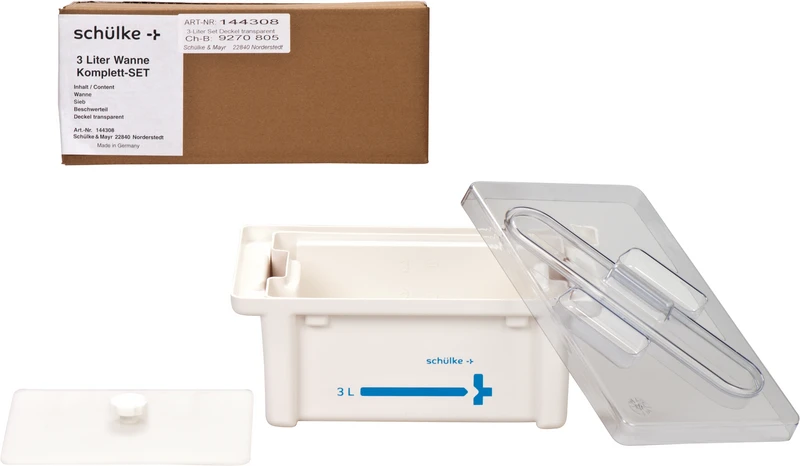 Instrumentenwannen  Komplett-Set  3 Liter Wanne, transparent