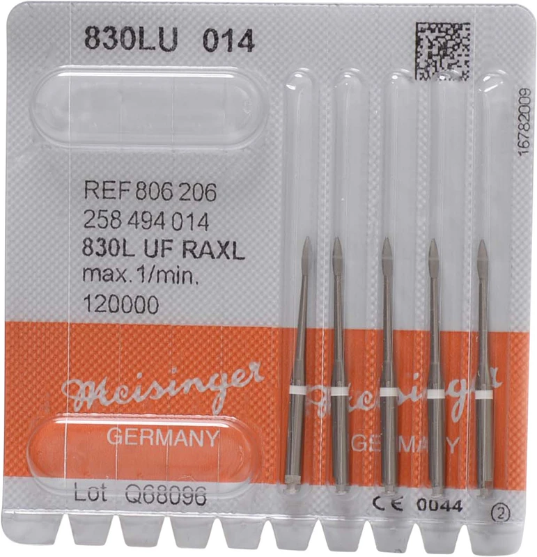 Diamanten 830  Packung  5 Stück weiß ultra fein, RA XL, Figur 258, ISO 014