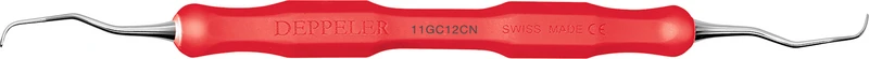 DEPPELER Gracey Küretten Starr  Stück  Figur 11\12 Rigid, CN Griff, rot