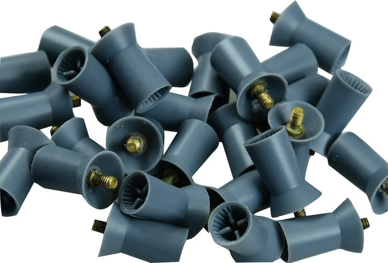 Farbige Prophy Cups  Packung  120 Stück dunkelgrau lamellenförmig, hartes Gummi, Screw-Type