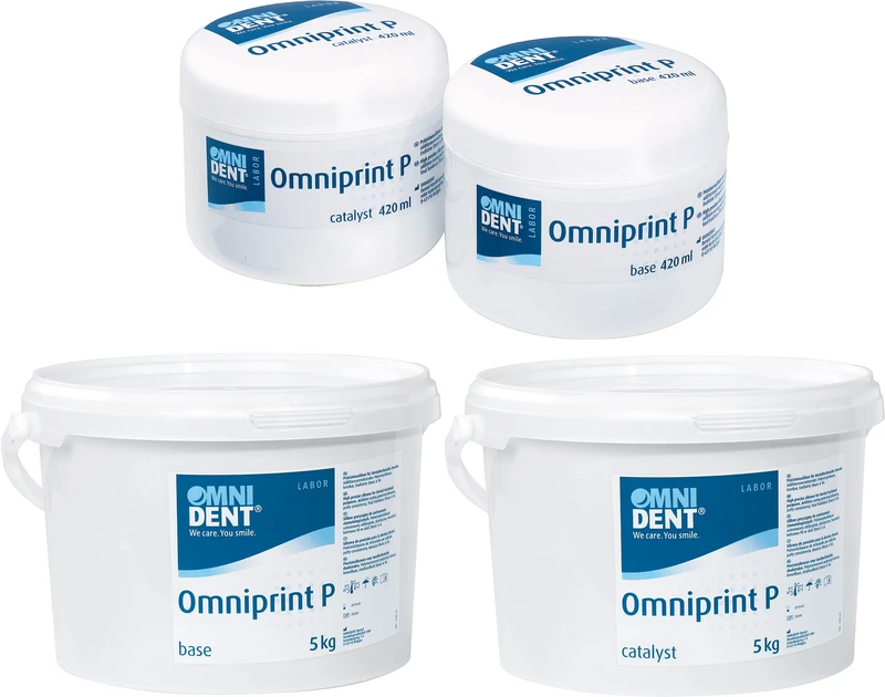Omniprint P  Packung  420 ml Dose base, 420 ml Dose catalyst