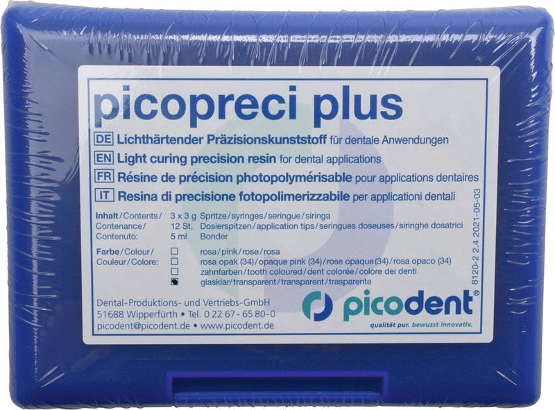 picopreci plus  Set  glasklar