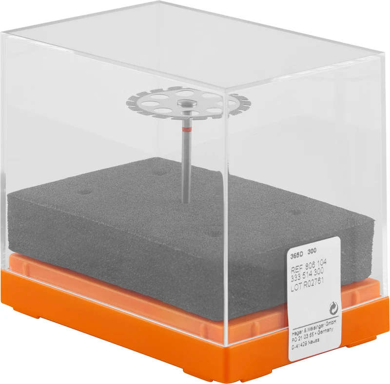 Diamantscheiben 365D  Stück  rot fein, HP, Figur 333, 0,3 mm, ISO 300