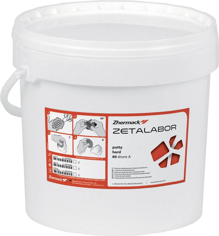 Zetalabor   Eimer  10 kg Silikon grau