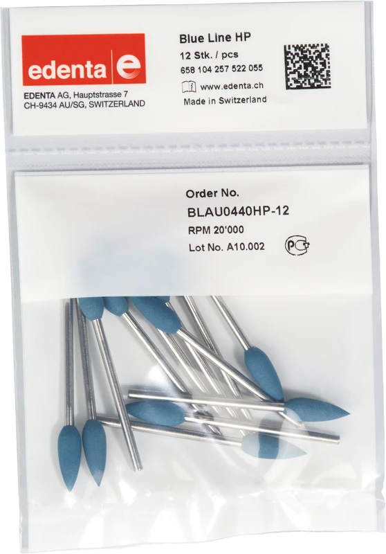Blue Line  Packung  12 Stück blau, HP, Figur 257, 16 mm, ISO 055