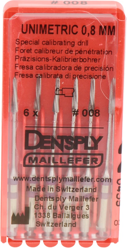 UNIMETRIC Kalibrierbohrer  Packung  6 Bohrer, violett, Gr. 008