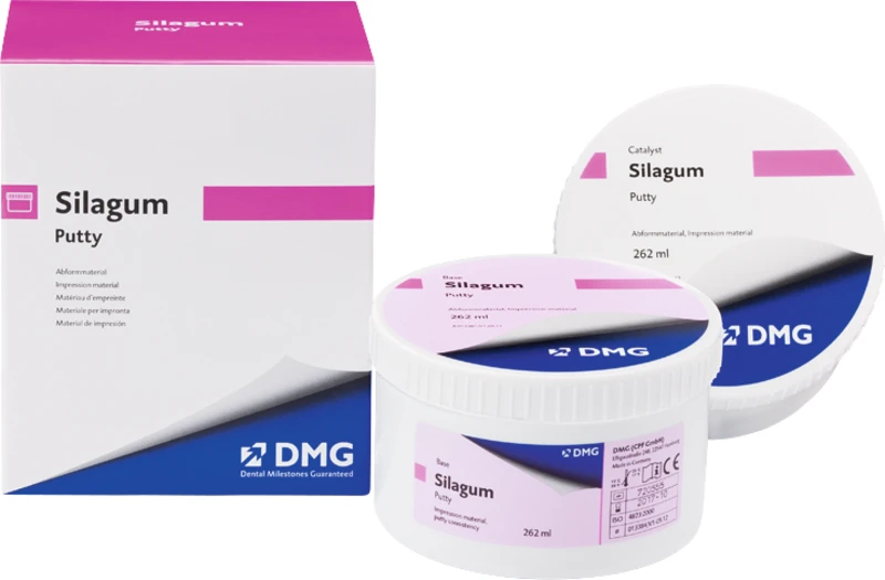 Silagum Putty  Packung  262 ml Basispaste, 262 ml Katalysatorpaste, Standard