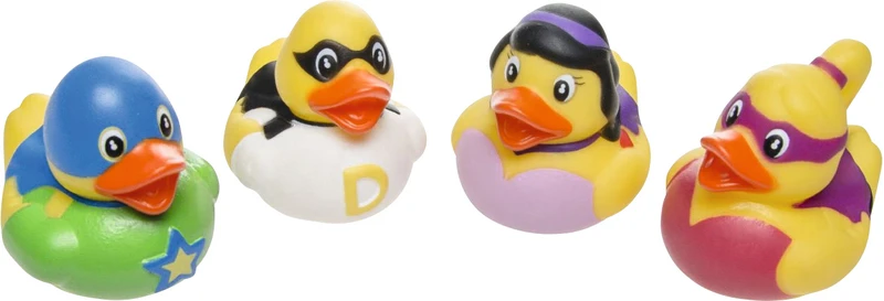 Badeente  Packung  24 Stück Superheld