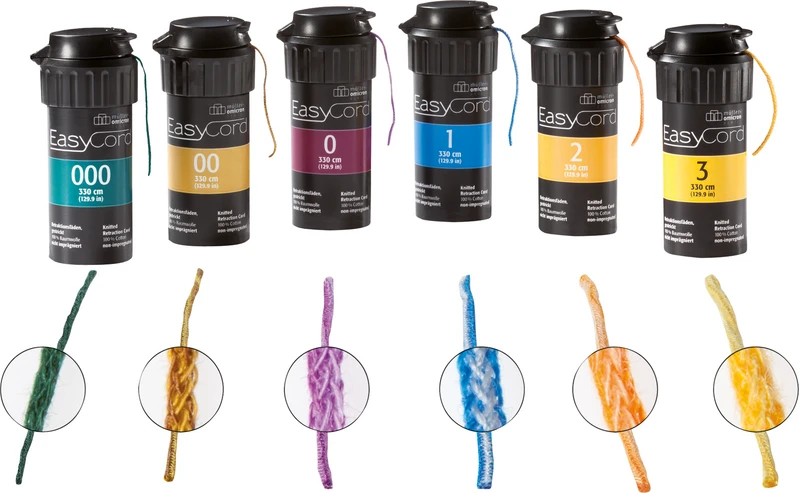 EasyCord   Spender  Retraktionsfäden 330 cm, Größe 1, blau