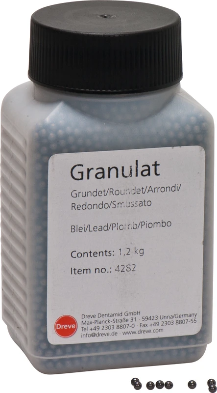 Bleigranulat  Flasche  1,2 kg Bleigranulat