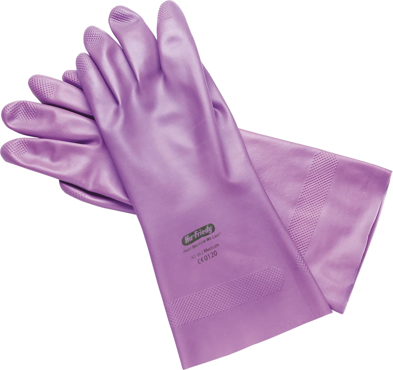 Lila Handschuhe  Packung  3 Paar lila, Größe 7