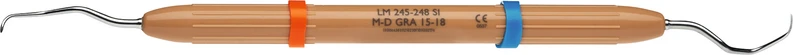LM Gracey   Stück  Figur 15\18, mesial-distal, braun, LM-ErgoNorm Griff