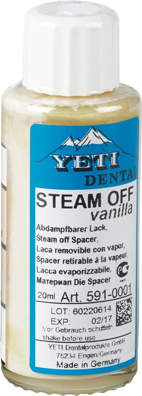 Steam off  Flasche  20 ml Dentinfarbe vanilla