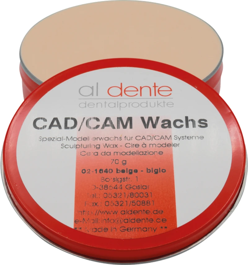 CAD\CAM Modellierwachs  Dose  70 g beige