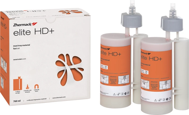 Elite HD+ Maxi Tray Material   Packung  2 x 380 ml Kartusche, orange, schnellabbindend