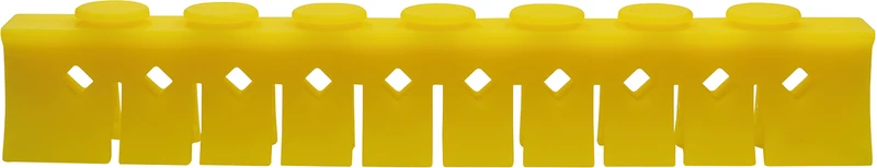 Silikon-Steg Niederhalter  Stück  gelb, für 10 Instrumente, 3029-L+M