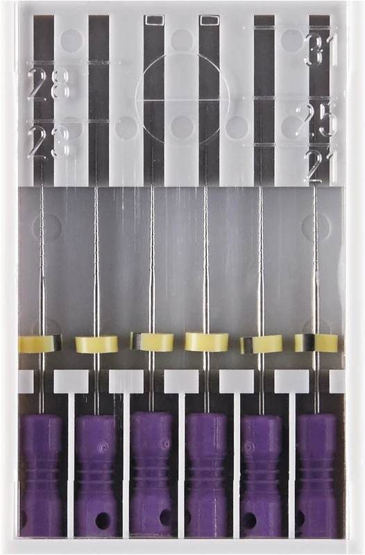 Hedströmfeilen 174  Packung  6 Stück lila, 28 mm ISO 010