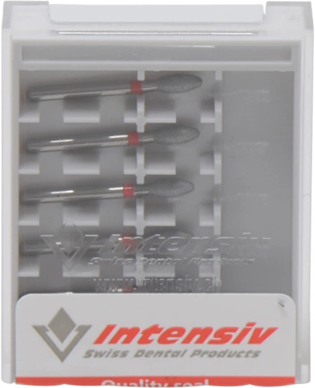 Diamanten 379  Packung  6 Stück Slim, rot fein, FG, Figur 277, 5 mm, ISO 022