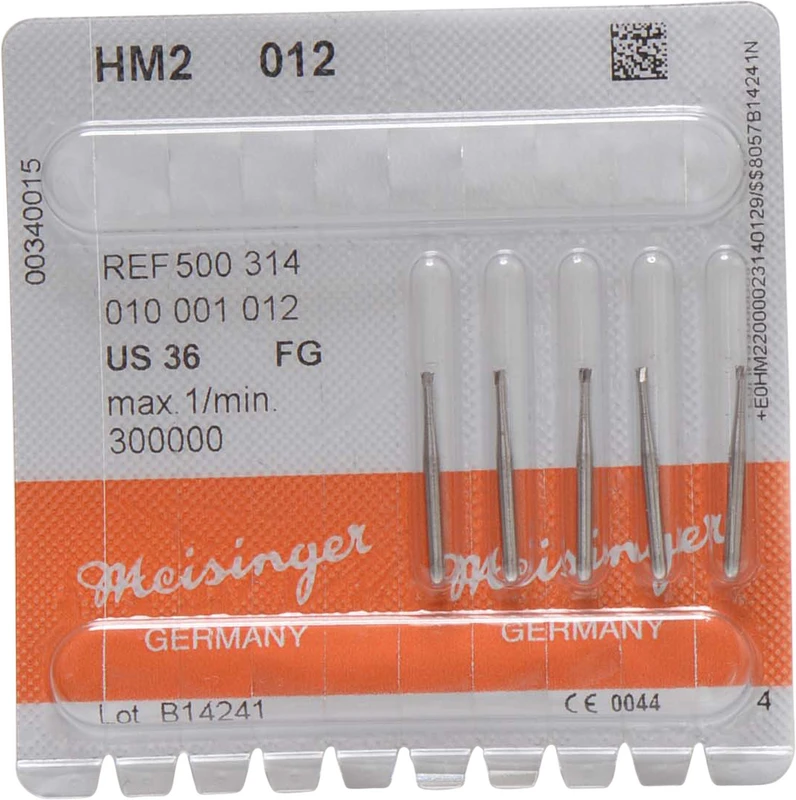 HM-Bohrer 2  Packung  5 Stück FG, Figur 010, 1,2 mm, ISO 012