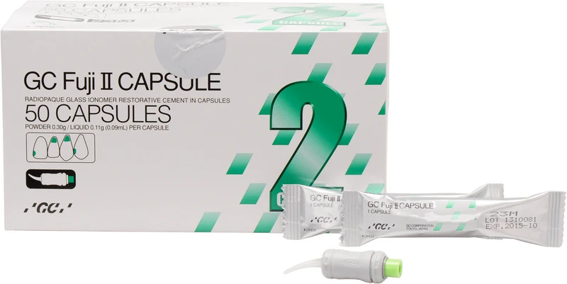 GC Fuji II  Packung  50 Kapseln tiefgrau M