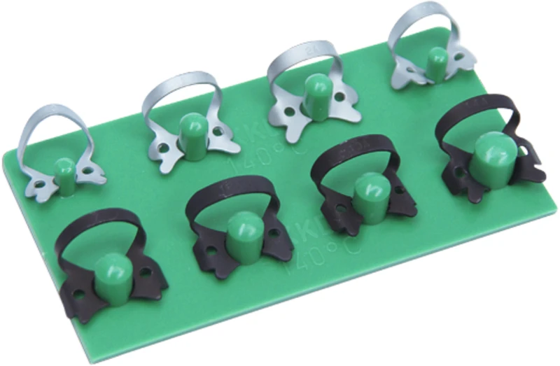 KKD® Kofferdam Klammern triColor Antireflect  Sortiment  8 Stück