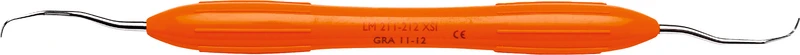 LM Gracey  Stück  Figur 11\12, mesial, Prämolaren\Molaren, orange, LM-ErgoMax Griff