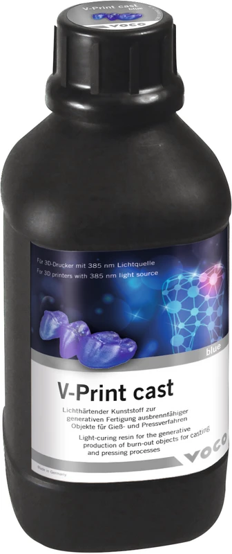V-Print cast  Flasche  1 kg blau