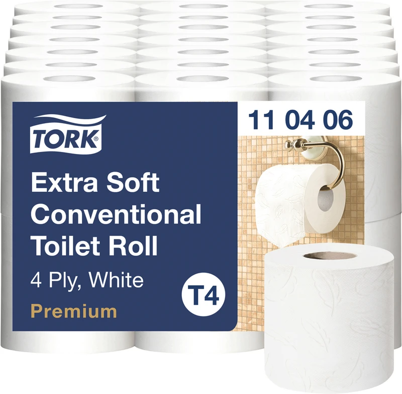 TORK® Premium Toilettenpapier extra weich  Karton  7 x 6 Rollen 4-lagig, extra weich