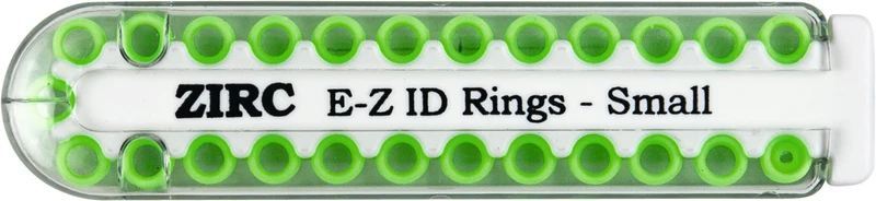 EZ-ID Markierungsringe  Packung  25 Stück neongrün, Ø 3 mm