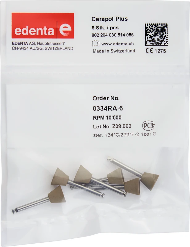 CeraPol Plus  Packung  6 Stück grau, RA, Figur 030, 7 mm, ISO 085