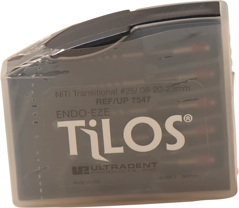 Endo-Eze® TiLOS  Packung  5 NiTi Apicalfeilen 20 mm, Taper.08, ISO 025