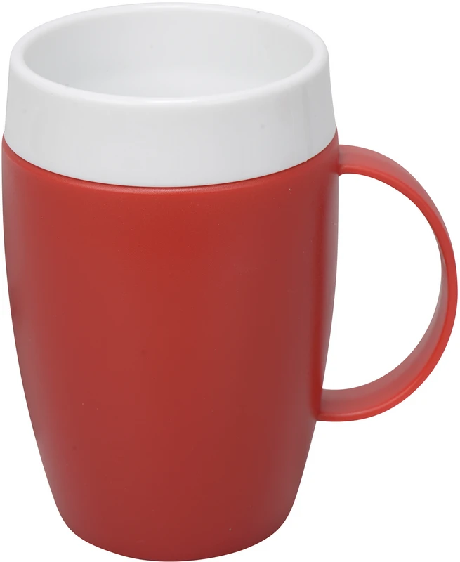 Becher mit Trink-Trick   Stück  brombeer\weiß