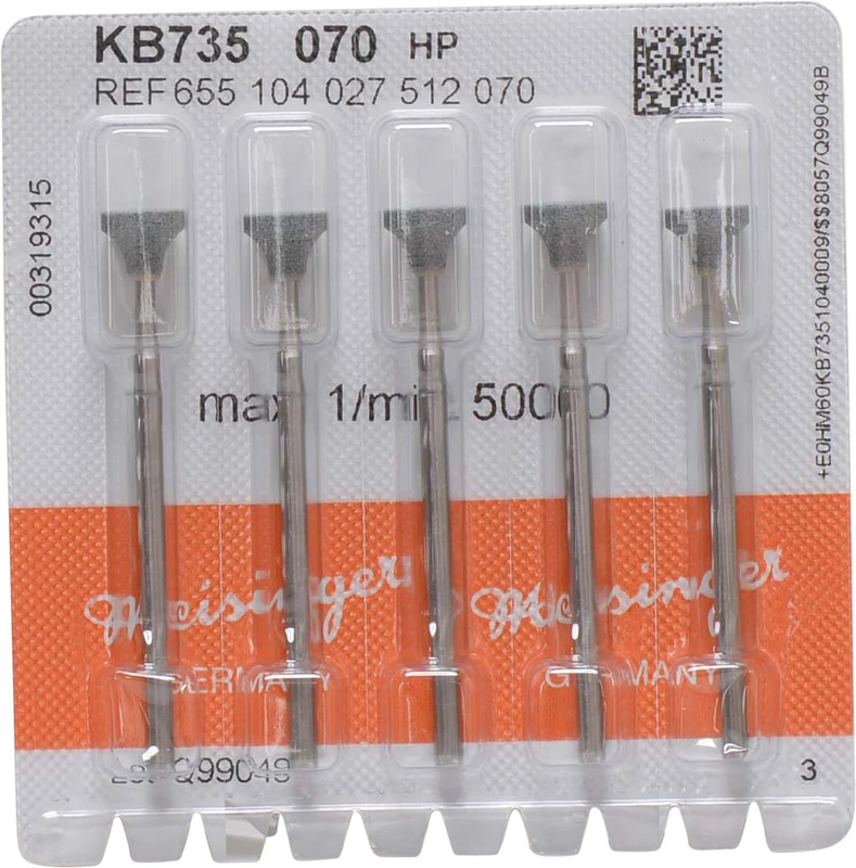 Keramische Schleifer KB735  Packung  5 Stück grün, HP, Figur 027, ISO 070