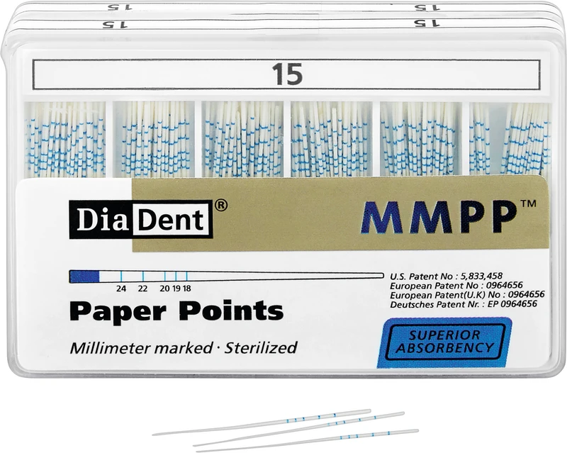 DiaDent® Papierspitzen  Packung  200 Stück ISO 015