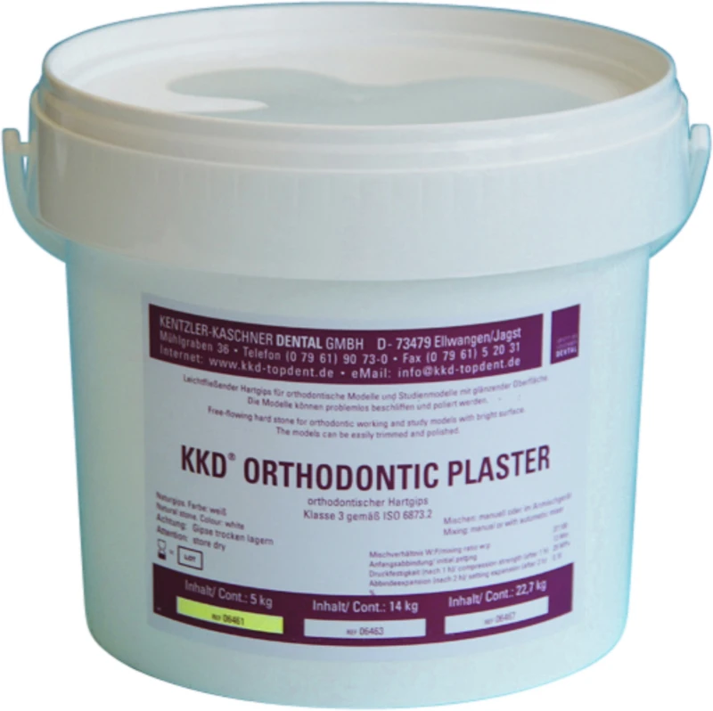KKD® Orthodontic Plaster  Eimer  5 kg super-weiß