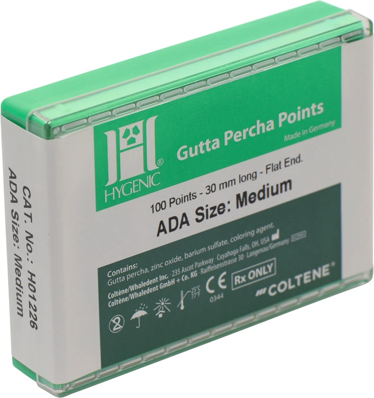 HYGENIC® Guttapercha Spitzen Conventional  Box  100 Stück pink, M