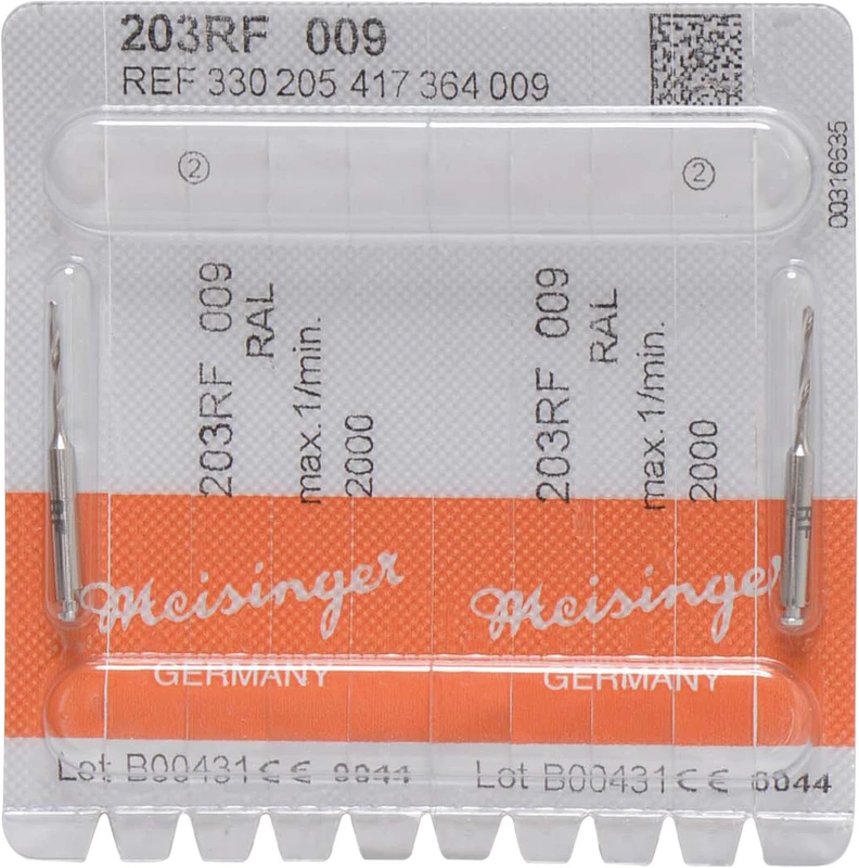 Spiralbohrer 203RF  Packung  2 Stück RAL, Figur 417, 9 mm, ISO 009