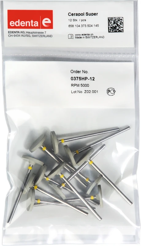 Cerapol Super  Packung  12 Stück grau, HP, Figur 373, 2 mm, ISO 150