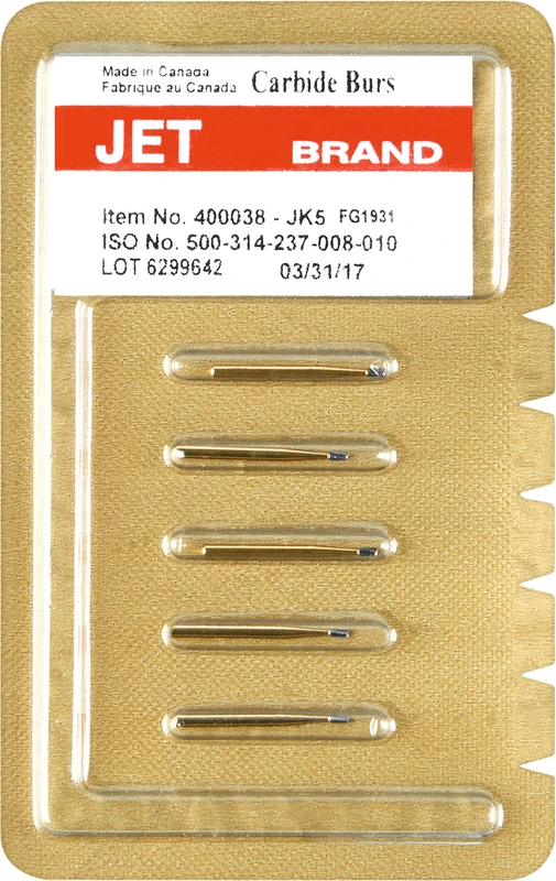 HM Bohrer FG 1931  Packung  5 Stück Birnenförmig, FG, 1,6 mm, ISO 010