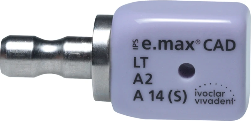IPS e.max CAD for CEREC\inLab  Packung  5 Stück Gr. A14 S, A2 LT