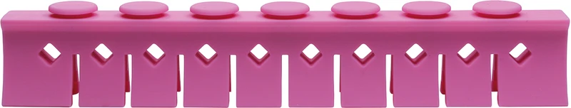 Silikon-Steg Niederhalter  Stück  pink, für 10 Instrumente, 3029-L+M