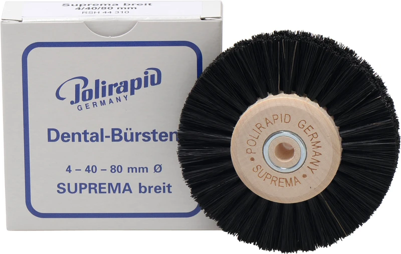 Suprema Rundbürsten  Stück  mit Holzkern, 4-reihig, breit, Kern: 40 mm, Außen: 80 mm
